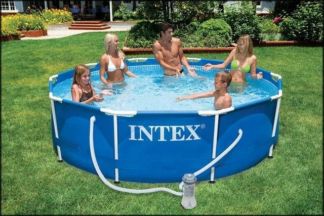 Сборный каркасный бассейн круглый Intex (Интекс) 28202 (56999), размер 305 х 76 см (насос-фильтр)