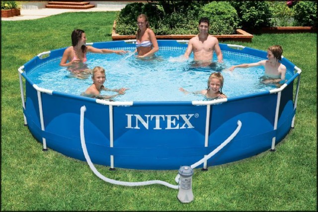 Сборный каркасный бассейн круглый Intex (Интекс) 28212 (56996), размер 366 x 76 см, (насос-фильтр)