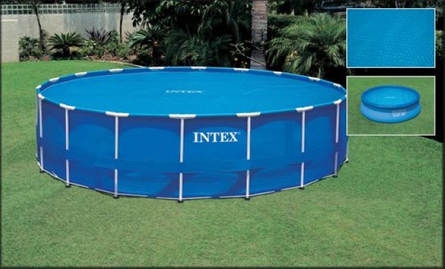 Тент-покрывало солнечный Intex 59955 для круглых бассейнов 549 см