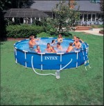     Intex () 56949 Metal Frame Pool,  457  107  (-, , , ,   , )