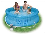 Надувной бассейн Intex (Интекс) 54912, размер 244 х 76 см (фильтр-насос)