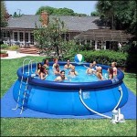 Надувной бассейн Intex (Интекс) 57929 Easy Set Pool, размер 549 х 122 см (насос-фильтр с хлоргенератором, лестница, тент, подстилка, набор для чистки, скиммер)